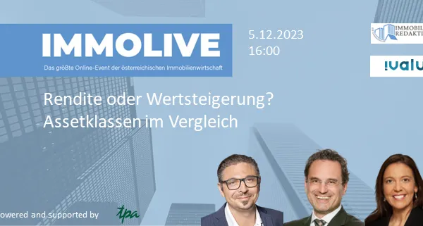 IMMOLIVE Rendite oder Wertsteigerung? Assetklassen im Vergleich